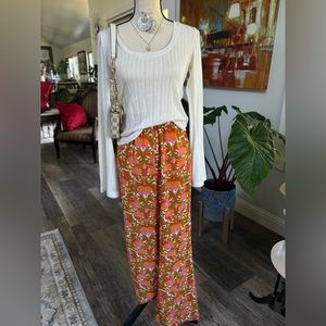 Pretty Garbage Flowy Wide Leg Pants Size Small